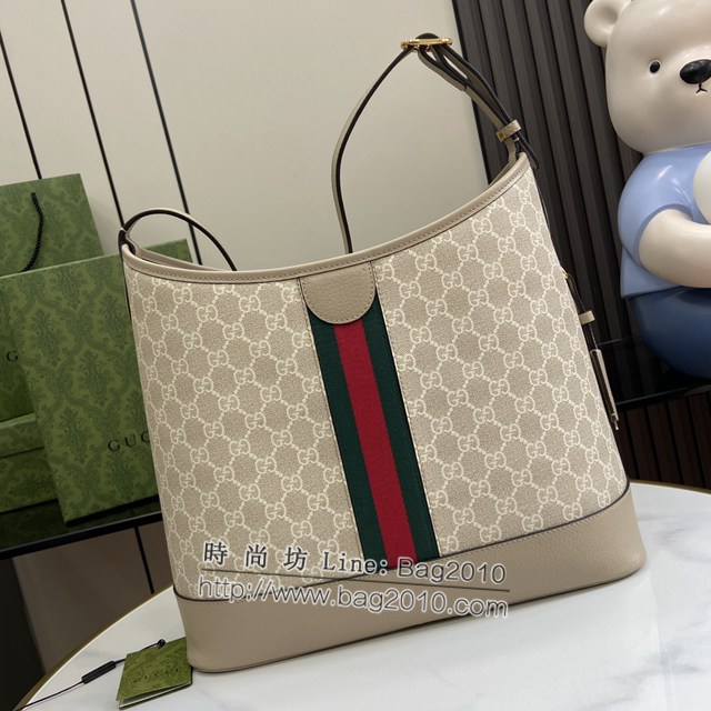 Gucci專櫃古馳最新款Ophidia系列GG中號肩背包水桶包 jh2224型號：781392